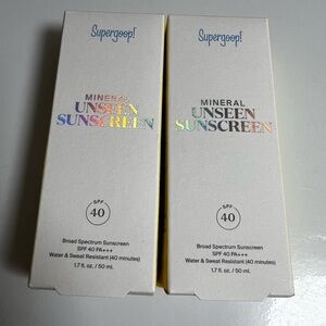Supergoop! Mineral Unseen Sunscreen SPF 40 set of 2